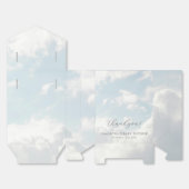 天国雲の小さなカスタムピース赤ちゃんシャワー フェイバーボックス (見開き)