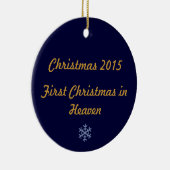 天国2015年の初めてのクリスマス セラミックオーナメント (右)