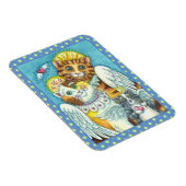 天国、ハロー、ウィングスのネコとネズミの天使 マグネット (右側)