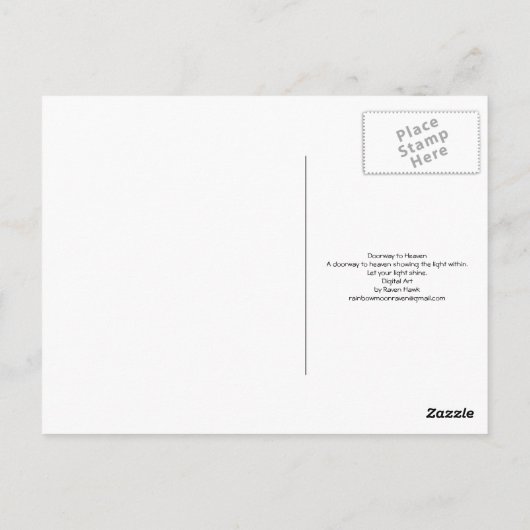 天国 ポストカード (裏面)