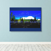 天国 |マネーマウンテン キャンバスプリント (インサイチュ (ウッドフロア))