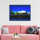 天国 |マネーマウンテン キャンバスプリント (インサイチュ (リビング))