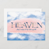 天国;世界恋しく思クリスチャンのためではない ポストカード (正面/裏面)