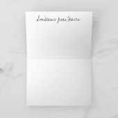 天国-写真の挨拶状からの太陽光線 カード (内部)