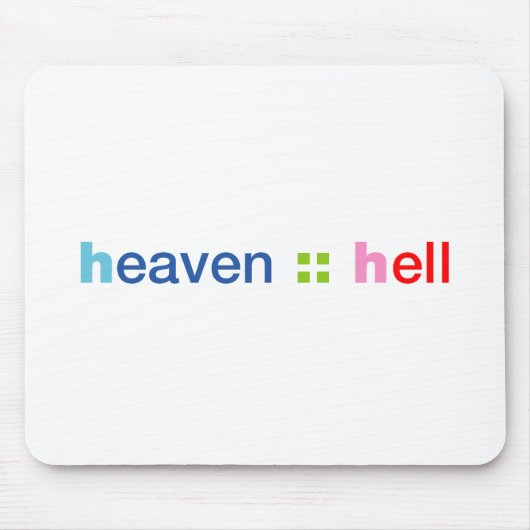 天国・地獄 マウスパッド (正面)