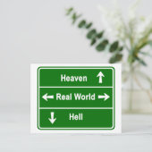 天国、実在世界、地獄 ポストカード (スタンド正面)