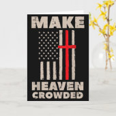 天国 米国 旗 愛国 キリスト教 宗教 神 J カード (黄色い花)