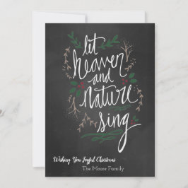 天国&自然がクリスマスカードを歌う シーズンカード