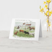 天国-馬の悔やみや弔慰のHoofbeats カード (黄色い花)