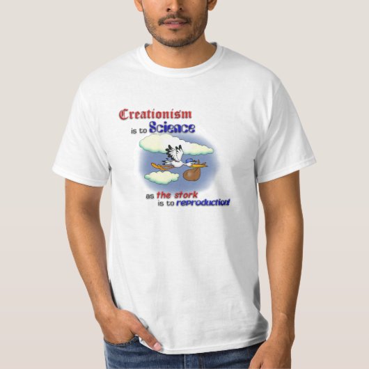 天地創造説対科学 Tシャツ (正面)