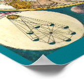 天地地図ポスター ポスター (角)