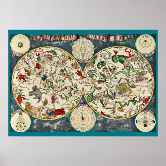 天地地図ポスター ポスター (正面)