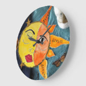 天地時計 ラージ壁時計 (傾斜)