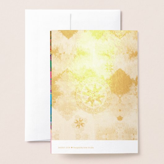 天地 箔カード (裏面封筒付き)