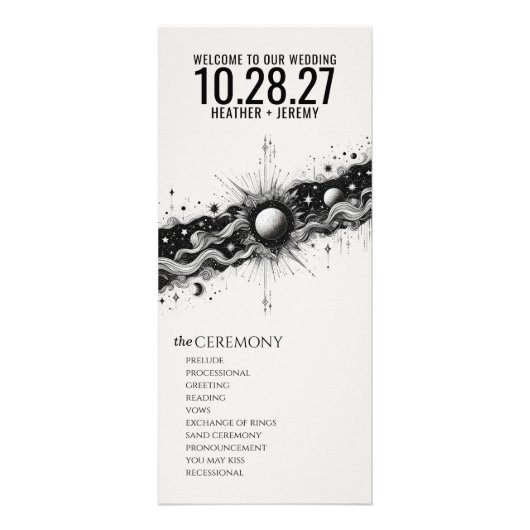 天域バンド結婚式 プログラム (正面)