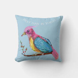 天堂鳥 | 今日が最高の日 スロー枕 クッション