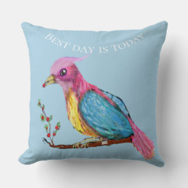 天堂鳥 | 今日が最高の日 スロー枕 クッション