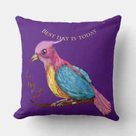 天堂鳥 | 今日が最高の日 スロー枕 クッション