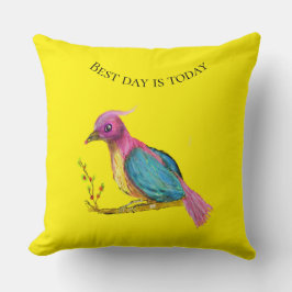 天堂鳥 | 今日が最高の日 スロー枕 クッション