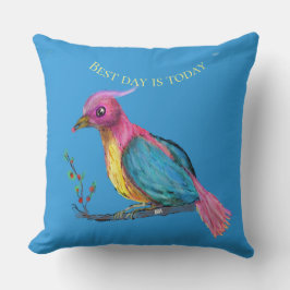 天堂鳥 | 今日が最高の日 スロー枕 クッション