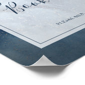 天夜空とフレームゲストブックサイン ポスター (角)