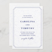 天夜空ウォーターカラー結婚式招待状 招待状 (正面/裏面)