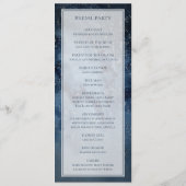 天夜空フレーム結婚式 プログラム (裏面)