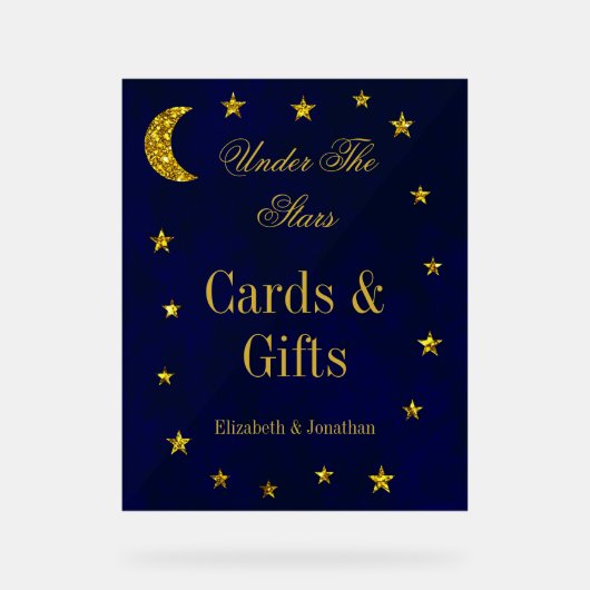 天夜空結婚の アクリルサイン (正面)