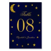 天夜空結婚の テーブルナンバー (裏面)