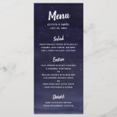 天夜空結婚の メニュー (正面)