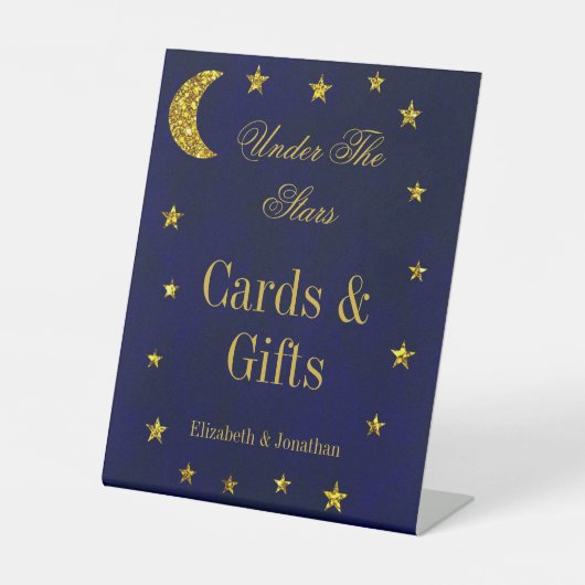 天夜空結婚の 台座サイン (正面)