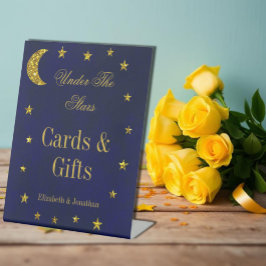 天夜空結婚の 台座サイン