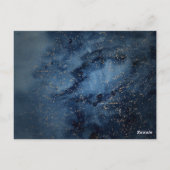 天夜空金ゴールドサンキュー披露宴カード ポストカード (裏面)