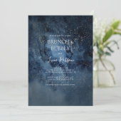 天夜空金ゴールドブランチとバブルシャワー 招待状 (スタンド正面)