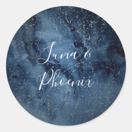 天夜空 |シルバー封筒用シール ラウンドシール