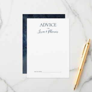 天夜空  シルバー結婚のアドバイスカード アドバイスカード
