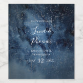 天夜空 |シルバー結婚のワインラベル ワインラベル (シングルラベル)