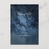 天夜空 |シルバー結婚の願い事 エンクロージャーカード (正面)