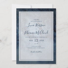 天夜空(フレーム付きカジュアル結婚) 招待状