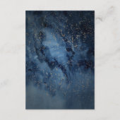 天夜空 |金ゴールドウェディングレセプションカード エンクロージャーカード (裏面)