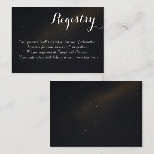 天夢のレジストリ エンクロージャーカード (正面/裏面)