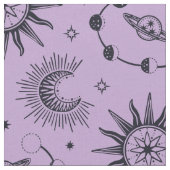 天夢薄紫と黒 ファブリック (クローズアップ)