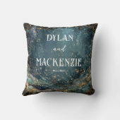 天大理石銀河系結婚ズ クッション (裏面)