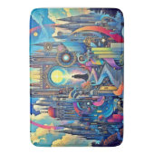 天大聖堂の街並み バスマット (正面縦)