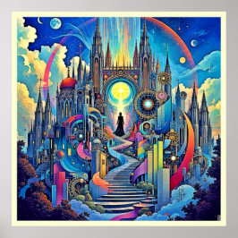 天大聖堂の街並み ポスター