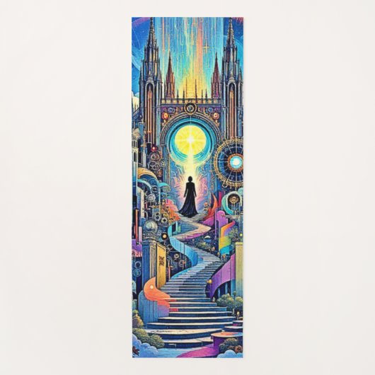 天大聖堂の街並み ヨガマット (正面)