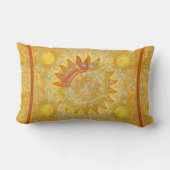 天太陽オレンジ ランバークッション (裏面)