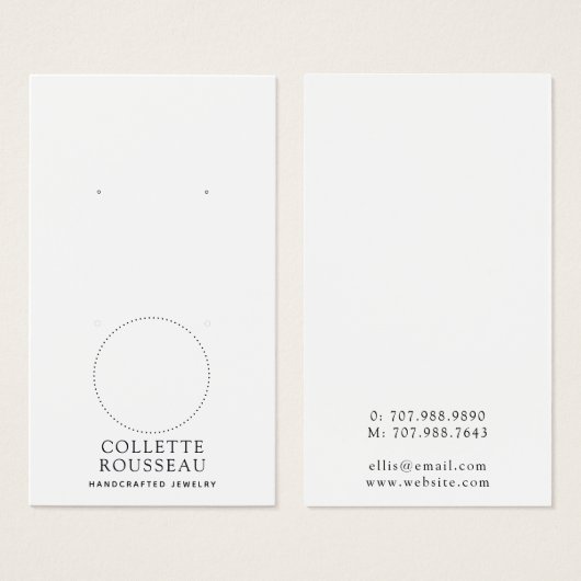 天太陽ムーンイヤリングジュエリー表示 (正面&裏面)