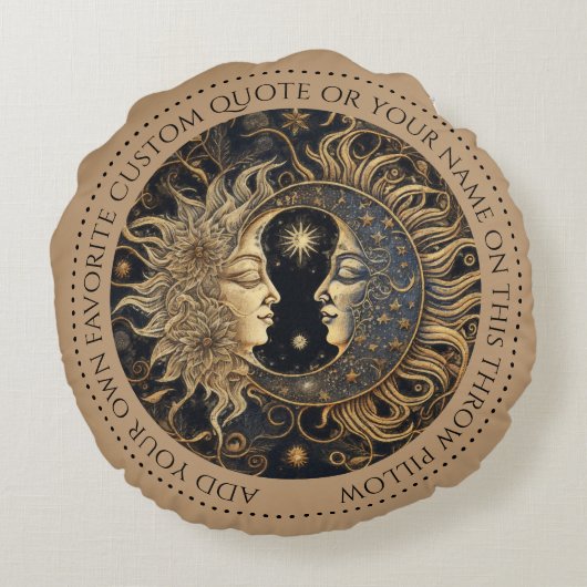 天太陽ムーンカスタム引用文円枕 ラウンドクッション (裏面)