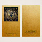 天太陽ムーン金ゴールドイヤリングジュエリー表示 (正面&裏面)